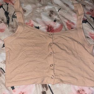 Button up crop top